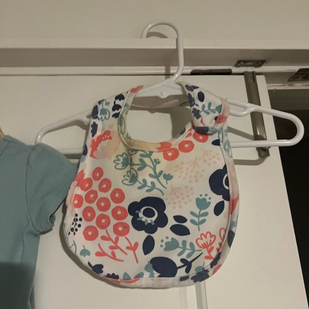 $2 ADD ON Carter’s Footie Newborn Set Bib Floral Dog Onesie 3M‎ Cat and Jack